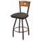 Holland Bar Stool Co 36" Swivel Counter Stool, Brnz Finish, Med Back, Graph Chalice Seat X830 - alternate 1